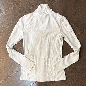 lululemon athletica White Mock Neck Long Sleeve Pullover